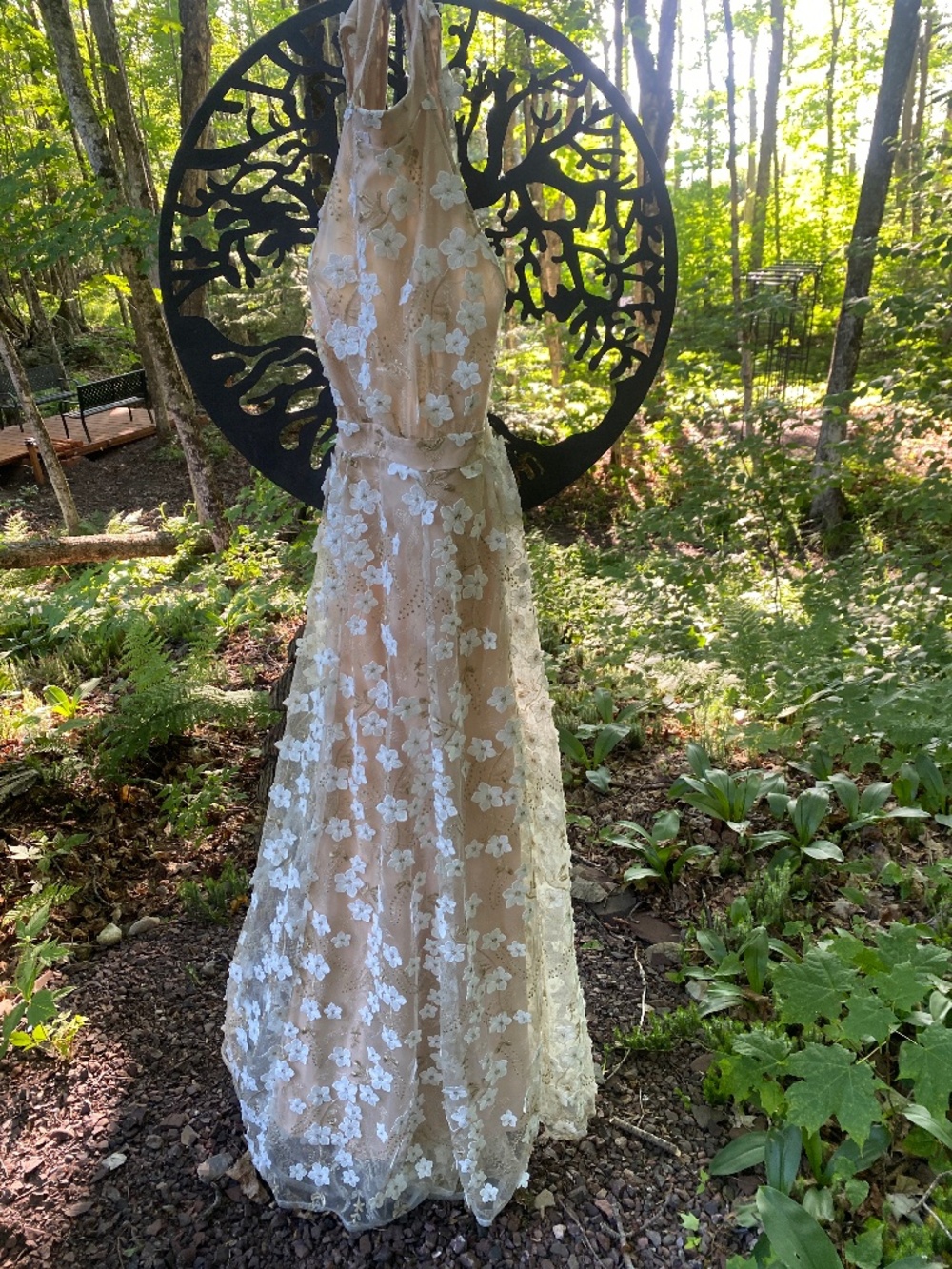 Altar’d state lace overlay maxi dress. Size M